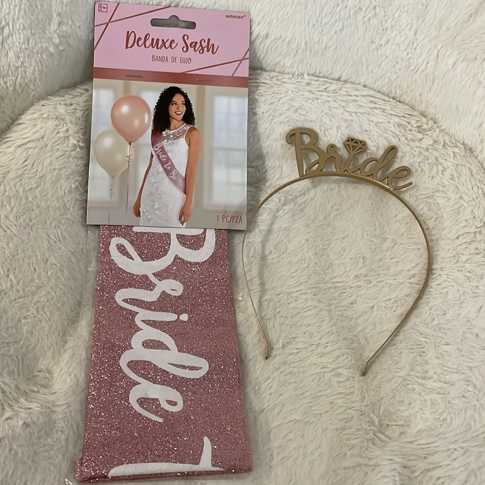 Bride to be sash and Bride hair band